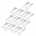 Uxcell Electrical Grinder Wrench 9 5mm Single Open End Spanner 20pcs