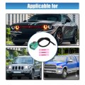 X Autohaux 1 Set Headlight Connector Wiring Harness For Chrysler Jeep Dodge Daytime Running Lamp Parking Light 68064997aa