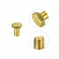 Uxcell Brass Hex Bolts 5 16-18x1 2 5pcs Fully Thread Grade 4 8 Solid Hexagon Head Bolt Machine Screws For Machinery