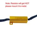 2pcs Innovited 9005 Led Resistor 50w 6ohm Load Resistors Canbus Fix Bulb Error Code