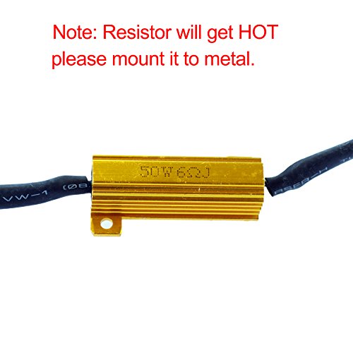 2pcs Innovited 9005 Led Resistor 50w 6ohm Load Resistors Canbus Fix Bulb Error Code