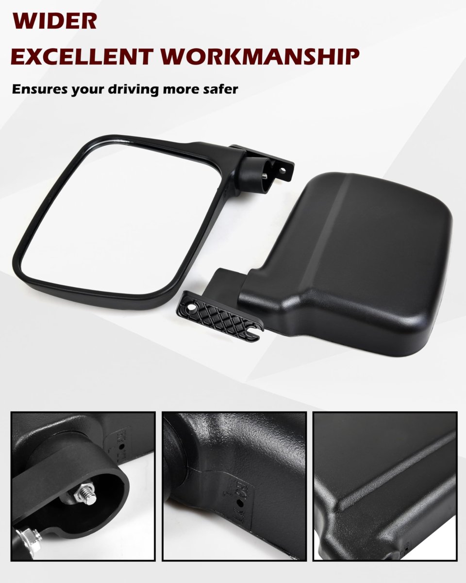 Adjustable Side Mirrors For Honda Pioneer 520 2021-2025 500 2015-2023 High-definition Clear Exterior Wider Foldable Rearview