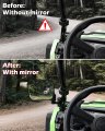 Adjustable Side Mirrors For Honda Pioneer 520 2021-2025 500 2015-2023 High-definition Clear Exterior Wider Foldable Rearview