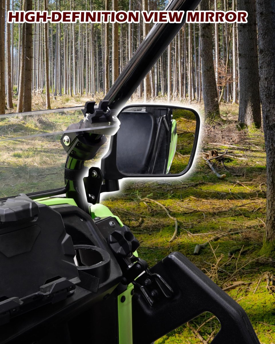 Adjustable Side Mirrors For Honda Pioneer 520 2021-2025 500 2015-2023 High-definition Clear Exterior Wider Foldable Rearview