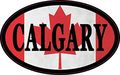 4in X 2 5in Oval Canadian Flag Calgary Sticker By Stickertalk 