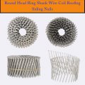 Waltyotur 3600 Count Stainless Steel Coil Roofing Ring Shank Siding Nails 15-degree Collated Wire 1-1 4 Inch 0 09 Small Cap