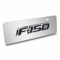 Ipick Image Made For Ford F-150 3d Logo 12 X 4 25 European Look Chrome Half-size Stainless Steel License Plate