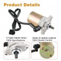 Starter Motor For Can Am Ds70 Ds90 2010 To 2013 2016 2018 Mini 2014 2015 Replacement V31200dgf000 V31200dgf010 12v 9 Teeth