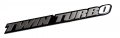 Erpart Twin Turbo Aluminum Emblem Badge Compatible With Bmw Mercedes Benz Audi Porsche