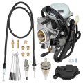 Carburetor Assembly With Throttle Cable For Honda Rubicon 500 Trx500fa Trx500fga Trx500fpa 2005 2014 Part Number 17910-hp0-a00 