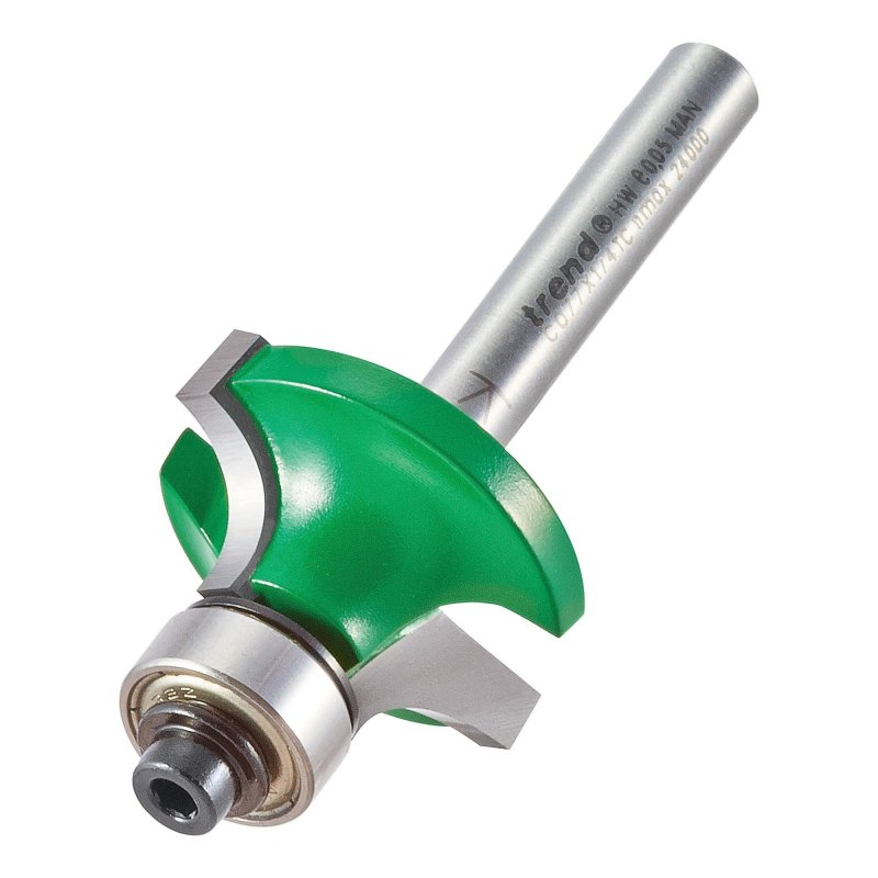 Craftpro Guided Rounded Over Router Bit 1 4 In Shank 56 Radius 1 2 Cut Length Tungsten Carbide Tipped C077x1 4tc