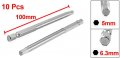 Uxcella 5mm X 100mm Hex H5 Magnet Tip Electric Screwdriver Driver Bits 10pcs
