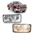 Hecasa Pair Fog Lights For 07-18 Chevy Chevrolet Silverado 07-13 Avalanche Suburban 10-13 Gmc Yukon Xl 2500 Front Bumper Light 