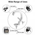 Uxcell Light Truss Clamps 1 W Stage Lighting Pipe C Clamp Pure Aluminum For 38-2 05 Od Tube Max Load 30lb 8pcs