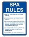 Compliancesigns Com Arizona Spa Rules Sign 14x10 In Plastic For Recreation 