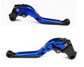 Pair Motorcycle Parts Clutch Lvers Brake Levers Extendable Foldable Folding Set Blue Fit For Bmw R1200st 2005-2008 B-1 B-2