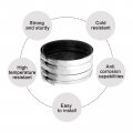 Uxcell Flexible Pipe Coupling 20 8mm Connector With Stainless Steel Hose Clamps Repair Clamp For Plastic And Metal Pipes