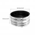 Uxcell Flexible Pipe Coupling 20 8mm Connector With Stainless Steel Hose Clamps Repair Clamp For Plastic And Metal Pipes