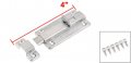 Uxcell 4 Inches Length Stainless Steel Barrel Bolt Lock Silver Tone For Door Windows