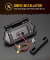 4 6 In Amber Led Side Marker Clearance Lights With Reflex Reflector Pack Universal 12v For Trailer Truck Rv And Camper