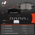 A-premium Front And Rear Ceramic Disc Brake Pads Set Compatible With Select Chevy Pontiac Saturn Models Cobalt 2008 Malibu
