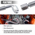 X Autohaux 4an Turbo Oil Feed Line 24 Length Stainless Steel Braided An4 90 Degree Straight Hose End Remote Turbocharger Drain