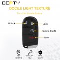 Ocpty Remotes Key Fob For Jeep Grand Cherokee 2014-2019 M3n40821302 2 Pcs