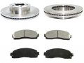 Front Ceramic Disc Brake Pad And Rotor Kit Compatible With 2003-2011 Ford Ranger 4wd 