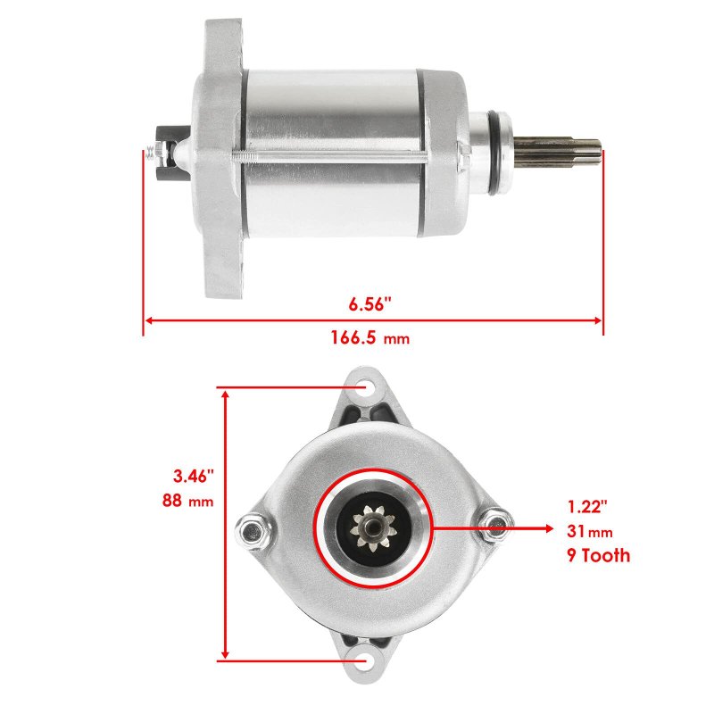 Starter For 420 Trx420tm Rancher 420cc Engine 2007-2013