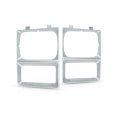 Headlight Door Pair For Chevy K10 K20 K30 1983 1984 Single Headlamps Silver Gm2512108 Gm2513108 14043873 14043874 Driver And 