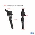 Ena Set Of 10 Ignition Coil With Platinum Spark Plug And Connector Compatible Ford Expedition 5 4l V8 Replacement For Fd503
