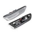 Nslumo Led Side Marker Lights For 2003-2007 Infiniti G35 Coupe Skyline V35 Clear Lens Xenon White Front Bumper Turn Signals
