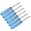 6pcs Mini Slotted Screwdriver 2 0mm 45mm Length Micro Precision Flat Head Screw Driver With Non-slip Handle For Watch 