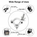 Uxcell Light Truss Clamps Aluminum Alloy Stage Lighting Pipe O Clamp For 1 38-1 77inch Od Tube Max Load 150lb Single Buckle
