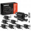 A-premium Set Of 8 Ignition Coil Pack And Iridium Spark Plugs Compatible With Chevrolet Silverado Gmc Sierra 2007-2013 Cadillac