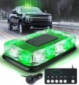 Lumenix Rooftop Strobe Beacon Lights White Green 72-led Emergency Flashing Warning Caution Traffic Mini Light Bar For Ems Law 