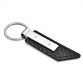 Dodge Challenger Pu Leather Carbon Fiber Texture Strap Silver Metal Bar Key Chain Official Licensed 3 75 In X 1 