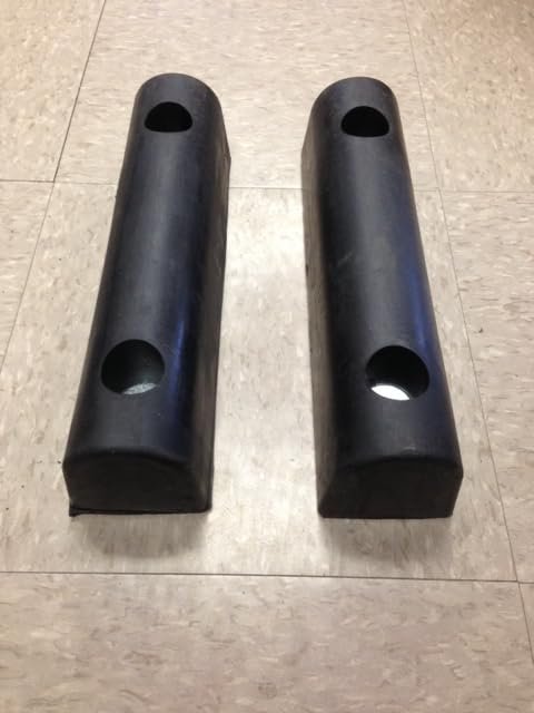 Rubber Dock Bumper 12x3 In For Morgan Supreme Truck Trailer Maxon Liftgate Protection 2 Pack Black