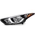 Headlights For 2014 2015 2016 Hyundai Elantra Left Headlight Assembly Black Housing Amber Reflector 92101-3y500 