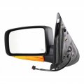 Ford Expedition 2003 2004 2005 2006 Door Mirror Driver Side Power With Heated Glass Turn Signal Light W Puddle Textured Black 