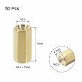 Uxcell M2 5x10mm Female-female Hex Brass Pcb Motherboard Spacer Standoff For Fpv Drone Quadcopter Computer Circuit Board 50pcs
