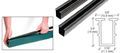 Crl 48 Glass Barrier Post Rigid Glazing Vinyl By Cr Laurence 