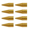 8 Pack Gold Long Spiked Wheel Tires Valve Stem Caps Metal Thread Kit For 1995-2016 Hyundai Elantra