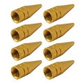 8 Pack Gold Long Spiked Wheel Tires Valve Stem Caps Metal Thread Kit For 1995-2016 Hyundai Elantra