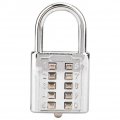10-digit Push Button Combination Password Padlock Blind Anti Theft Luggage Coded Customs Suitcase For Toolbox Case Backpack