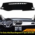 Hyzijin Car Dashboard Dash Board Cover Mat Carpet Compatible For Geely Atlas Boyue Emgrand X7 Sport 2016-2021 Left Hand Drive