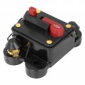X Autohaux Manual Reset Waterproof Fuse Holders Inverter Circuit Breaker 125a For Car Audio