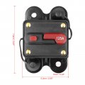 X Autohaux Manual Reset Waterproof Fuse Holders Inverter Circuit Breaker 125a For Car Audio