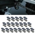 20 Pcs Roller Chain Master Link Connector 0 33x0 7x0 52 In Steel Alloy Heavy Duty Links For Mini Bike Karting Atv Scooter 