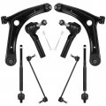 Front Lower Control Arm Kit For Dodge Caliber 2009-2012 Jeep Compass Patriot 2007-2017 8pcs Suspension With Ball Joints Sway 